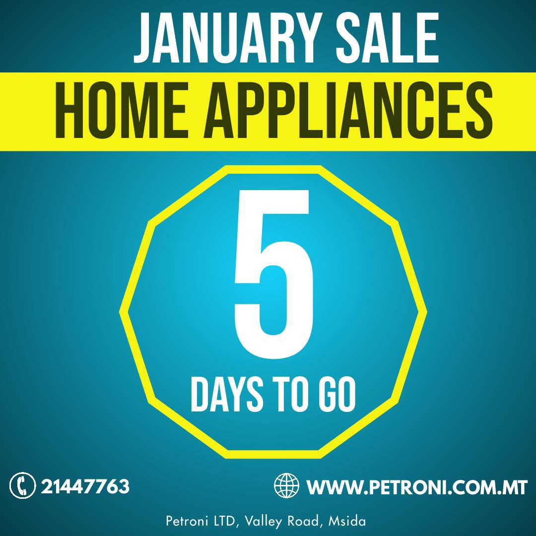 Our January Sale Returns in 5 DAYS!